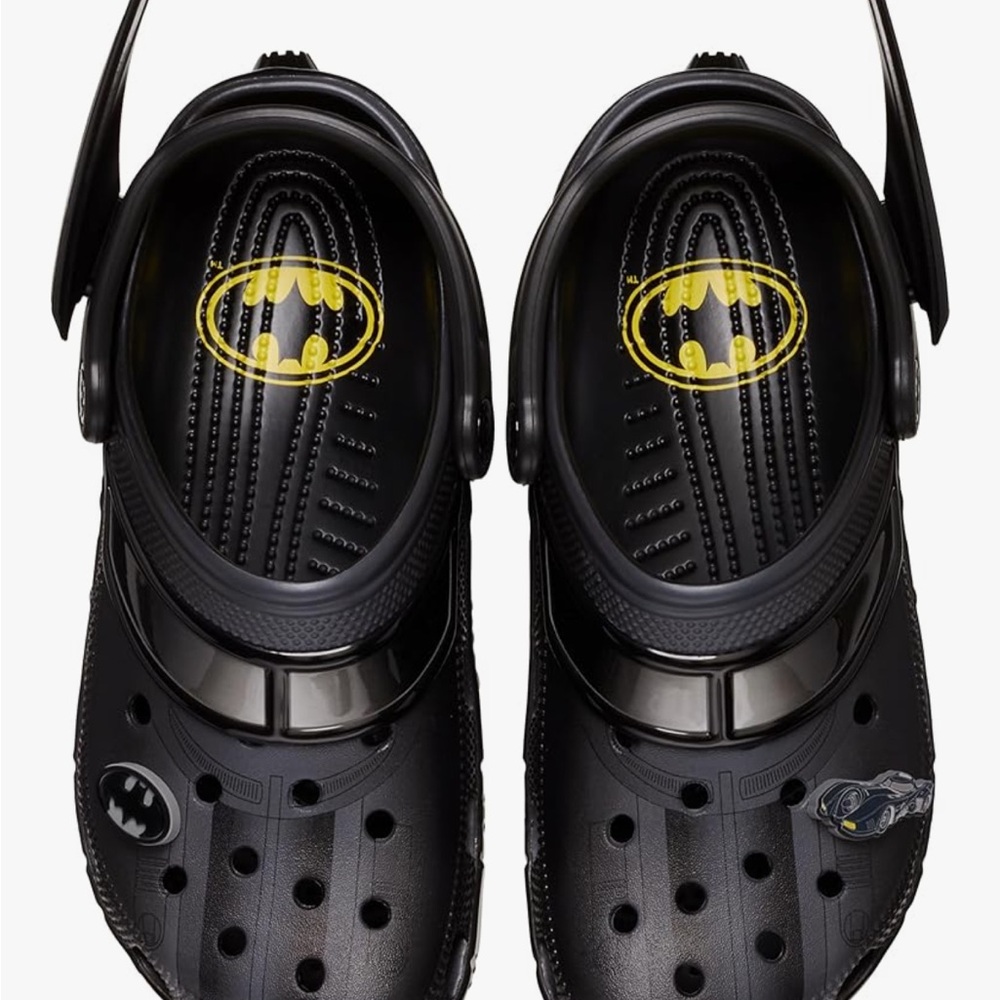 Adult Black Batman Clogs Men’s size 9